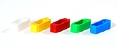 Afstandshouders PVC 100 stuks in rood, groen, blauw, wit, geel